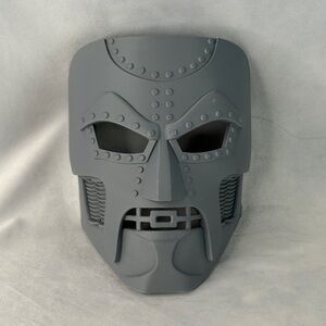 Dr. Doom Mask with Rivet Details display mask, fantastic four